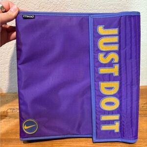 VTG 1994 Mead Nike Just Do It 3 Ring Trapper Keeper Binder